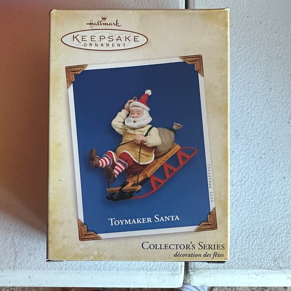 Hallmark Keepsake Ornament - Santa on Sled #6 in series 2005